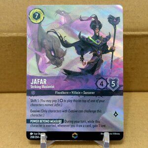 Disney Lorcana Jafar - Striking Illusionist Enchanted Foil 208/204 LP